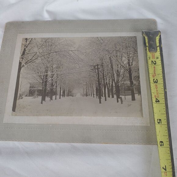 White River Jct Vt Signed 1900 Photograph Winter Scene 5x7 On 9x7 Cardboard - Picture 12 of 12